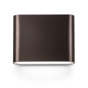 Lampada da parete LED 6 W Doppia testa che illumina verso l'alto e verso il basso Classe di protezione IP65 Dimensioni 11,5 x 9 cm Corpo in alluminio Bianco naturale 4000 K Per facciate 1