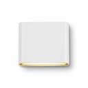 Lampada da parete LED 6 W Doppia testa con illuminazione verso l'alto e verso il basso Grado di protezione IP65 Dimensioni 11,5 x 9 cm Corpo in alluminio Luce bianca calda 3000 K Per facciata 2