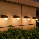 Lampada da parete solare LED da esterno IP65 13 x 6 x 4 cm Accensione automatica Luce per recinzioni scale terrazze Luce bianca calda 3