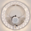 Lampada da soffitto LED 48 W Dimming continuo e cambio colore Telecomando Modulo circolare di diametro 25 cm Alluminio Per stanze da 15 a 20 m2 3