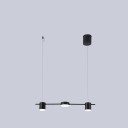 Lampada da soffitto tripla con sospensione regolabile e luce bianca calda Lampadario LED moderno con interruttore a parete Illuminazione 5-8 m² 1