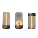 Lampada da tavolo 145 x 70 mm, 3 livelli di luminosità, ricarica USB-C, luce notturna e ambientale, lampada da tavolo moderna per camera da letto 2