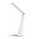 Lampada da tavolo LED Pieghevole Ricaricabile e con collegamento Interruttore tattile 8 x 5,3 x 27,5 cm 5 V ABS Bianco Lampada per studio e comodino 1