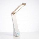 Lampada da tavolo LED Pieghevole Ricaricabile e con collegamento Interruttore tattile 8 x 5,3 x 27,5 cm 5 V ABS Bianco Lampada per studio e comodino 4