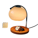 Lampada da tavolo retro con superficie per candele stile giapponese vetro e ferro 90-260 V illuminazione decorativa per camera da letto e soggiorno 2