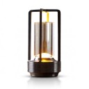 Lâmpada de Mesa LED Sem Fios Táctil 17,5 x 9 cm 3 Cores de Luz Bateria Carregamento USB-C Luz Noturna Para Casa e Terraço 10