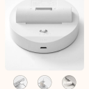 Lampada LED da parete bianca con sensore di movimento 3000K Luce calda 1200mAh Ricaricabile Micro USB Rotazione 88° Base adesiva Senza fili 3