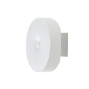 Lâmpada LED de parede branca com sensor de movimento 3000K Luz quente 1200mAh Recarregável Micro USB Rotação de 88° Base adesiva Sem fios 1