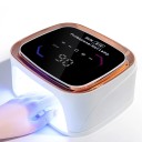 Lâmpada LED sem fios para unhas Luz UV recarregável para secagem rápida de géis Secador de unhas profissional com ecrã HD 102x225x195 mm 3