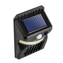 Lâmpada LED solar contra mosquitos com grelha eléctrica UV Sensor de movimento Luz de parede à prova de água preta para uso exterior 2