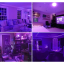 Lâmpada LED UV 9W com soquete E27 395–400 nm Luz Ultravioleta para decorações Cores reativas UV Iluminação para festas Aquários Detecção de substâncias 4