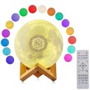 Lampada lunare luminosa 15 cm con altoparlante Bluetooth Corano 16 colori LED Controllo touch Telecomando Luce notturna 2