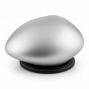 Lampada solare da esterno a forma di pietra Luce bianca 14,5 x 13 x 8 cm Plastica e ABS Copertura bianca opaca Grado di protezione IP65 Per marciapiede e sentiero da giardino 1