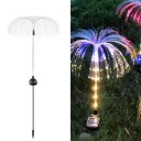 Lampada solare LED medusa Illuminazione da giardino impermeabile IP65 Decorazione del prato Illuminazione da esterno a forma di medusa Luce solare che ricorda una palma 81 x 35 cm 4