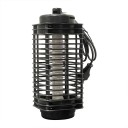 Lampada UV elettrica per la cattura delle zanzare 10 × 10 × 22 cm Griglia elettrica Plastica nera Lampada contro gli insetti per uso interno 1