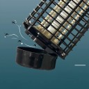 Lampada UV elettrica per la cattura di zanzare 12 × 12 × 27 cm Griglia elettrica Plastica nera Lampada contro gli insetti per uso interno ed esterno 3