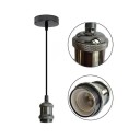 Lampadario in ferro piccolo diamante Retro Nordic lampada a sospensione geometrica Supporto per lampadina E27 90-260V Lampadario industriale Illuminazione 20×20 cm Asta 80 cm 3