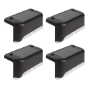 Lâmpadas LED solares para escadas 7,8x4,7x2,8 cm Luz à prova de água 4 pcs Iluminação noturna exterior para corrimão jardim terraço Decoração de pátio 1