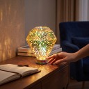 Lampadina LED a forma di diamante E27 Effetto fuochi d'artificio 6 W 85–265 V 50/60 Hz 9,5 x 13,5 cm Vetro argentato Motivo multicolore Per lampade e apparecchi di illuminazione 5