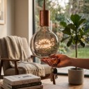 Lampadina LED a spirale G125 E27 Scritta Sweet 4 W 220 V 12,5 x 17,5 cm Copertura in vetro e base in alluminio Luce bianca calda Per lampade e apparecchi di illuminazione 4