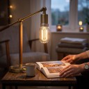 Lampadina LED dimmerabile T20 E14 Forma tubolare con filamenti LED 1 W 220–240 V 55 x 20 mm Bulbo trasparente Bianco caldo 2200 K Per lampade e corpi illuminanti 5