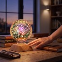 Lampadina LED G80 E27 Effetto fuochi d'artificio 6 W 85–265 V 50/60 Hz 8 x 11,6 cm Copertura in vetro argentato Motivo multicolore Per lampade e apparecchi di illuminazione 6