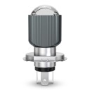 Lampadina LED H4 per motocicli Corpo in alluminio e chip CSP Colore giallo Lente trasparente con otturatore Senza ventola Per fari di motocicli e scooter 1