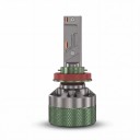 Lampadine LED per fari con controllo tramite app Bluetooth H8 H9 H11, 3000–8000K, chip CSP, alluminio, verde-grigio, per auto 12V/24V 4