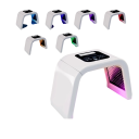 Lámpara de fototerapia cuadrada PDT Nano Hidratación 7 colores LED Rejuvenecimiento de la piel Pantalla LCD Intensidad ajustable Tiempo Temperatura Enchufe UE 3