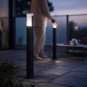 Lámpara de jardín LED 60 cm con punta para enterrar 7 W IP65 Impermeable 85–265 V Aluminio y acrílico Luz blanca 6000 K Para el césped 2