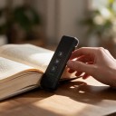 Lámpara de libros LED Clip con temporizador 3,3 x 10,2 cm Recargable por USB 3 temperaturas de luz Marcador para leer de noche 2