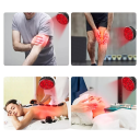 Lámpara de luz roja con doble chip para terapia infrarroja, 660 nm, 850 nm, 18 LED, soporte giratorio de 360°, para aliviar el dolor 5