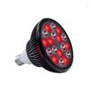 Lámpara de luz roja de un solo chip para terapia infrarroja, 660 nm, 850 nm, 9 LED, 9 lentes ópticas, soporte giratorio para alivio del dolor 4
