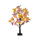 Lámpara de mesa en forma de árbol con motivo de mariposas lámpara decorativa alimentada por cable o 3 pilas AA luz blanca cálida 5