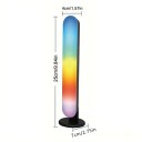 Lámpara de mesa LED inteligente RGB de 25 x 4 x 7 cm con control remoto, sincronización con música, iluminación para sala de juegos, televisión 2