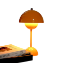 Lámpara de mesa minimalista 30 x 16 cm, forma que recuerda a un hongo, estilo retro, decoración creativa, intensidad de luz ajustable, 5V 2