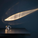 Lámpara de proyección de mesa de cristal LED de 7,5 x 5 cm con forma de huevo, diseño italiano, 3 colores de luz, iluminación decorativa 7