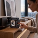 Lámpara de repuesto para proyector Epson ELPLP60 con carcasa 230 W Módulo de plástico negro con marco de metal Para reemplazar la lámpara original en el proyector 6