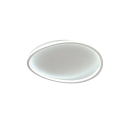 Lámpara de techo LED moderna Diseño ovalado en diagonal Luz blanca fría Iluminación de bajo consumo 61W 90-260V Iluminación 10-15 m² 50×11 cm 3