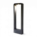 Lámpara LED de exterior en columna 15 W COB Blanca fría 6000 K 60 cm Aluminio AC 85–265 V Negra Iluminación impermeable para jardín y patio de villa 1
