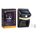 Lámpara LED solar contra mosquitos malla eléctrica UV sensor de movimiento luz de pared impermeable negra para uso exterior 5
