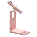 Lámpara UV portátil para uñas de gel y acrílicas 10 x 2 x 1,7 cm Lámpara manual recargable con base USB-C 20 s / 60 s temporizador LED 6