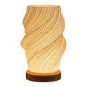 Lampe de bureau LED blanche scandinave avec abat-jour tourné 3 couleurs de lumière USB avec télécommande sur le câble 2,2 x 20,4 x 10 cm Lampe 1
