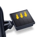 Lampe de jardin solaire 1 pièce Sur piquet 59 x 21 x 8 cm IP65 LED ABS et acrylique Noire Lumière blanche chaude Pour chemin et allée 7