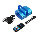 Lampe de scène LED portable à télécommande, projecteur laser avec faisceaux rouges et verts pour fêtes, mariages, bars et salles de danse 3
