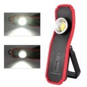 Lampe de travail LED COB 22 × 6,5 × 3 cm rechargeable avec crochet, aimant et fonction powerbank pour atelier et service 7