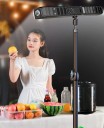 Lampe de travail LED USB magnétique 22 cm 200W 2000mAh rechargeable noire avec crochet Type-C pour atelier voiture camping 4