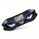 Lampe LED d'avertissement solaire pour voiture Motif yeux 13,5 x 4,3 cm Avec ventouses pour verre USB-C Universelle Pour la lunette arrière 4