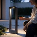 Lampe LED extérieure sur poteau 15 W COB Blanche froide 6000 K 60 cm Aluminium AC 85–265 V Noire Éclairage étanche pour jardin et cour de villa 4