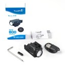 Lampe LED rechargeable GM23 800 lm Micro-USB compacte 5,2 × 3,23 × 2,53 cm lentille optique MVB lumière de montage 2